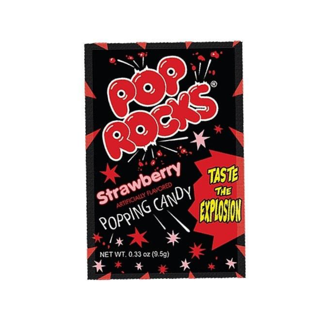 STRAWBERRY Pop Rocks Popping Candy Grandpa Joe's Candy Candy & Gum