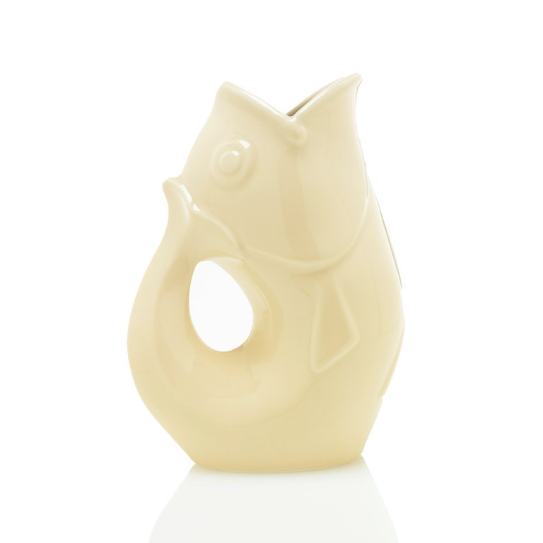 OATMEAL Small GurglePot Gurgling Fish Water Pitcher GurglePot Home - Garden - Vases & Planters