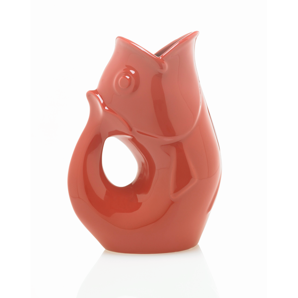 RED Large GurglePot Gurgling Fish Water Pitcher GurglePot Home - Garden - Vases & Planters