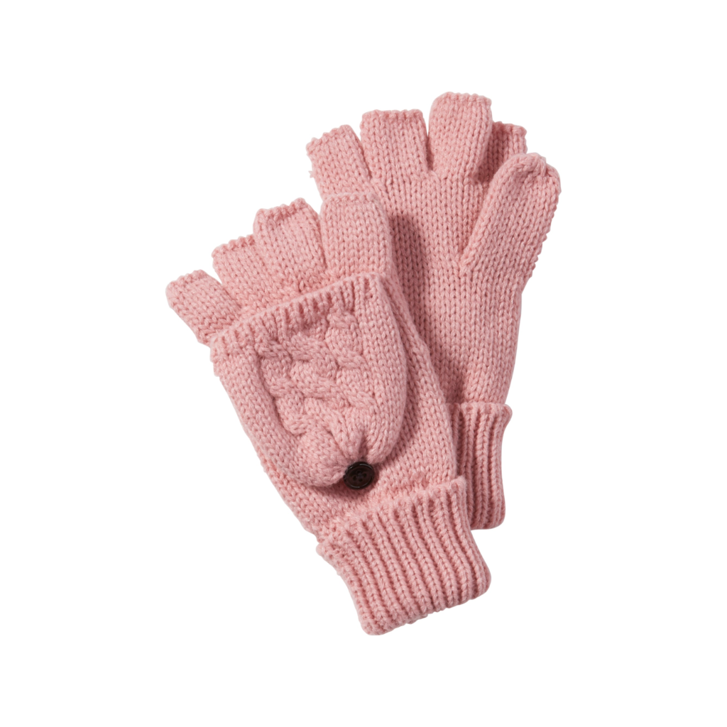 Pink Dove Cableknit Mittens - Womens Hadley Bren Apparel & Accessories - Winter - Adult - Gloves & Mittens