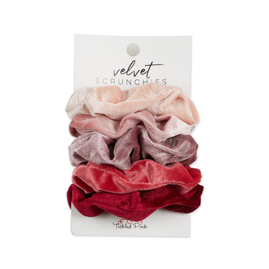 MAUVE Velvet Scrunchies - Set of 5 Hadley Wren Apparel & Accessories - Hair Accessories - Hair Claws & Clips