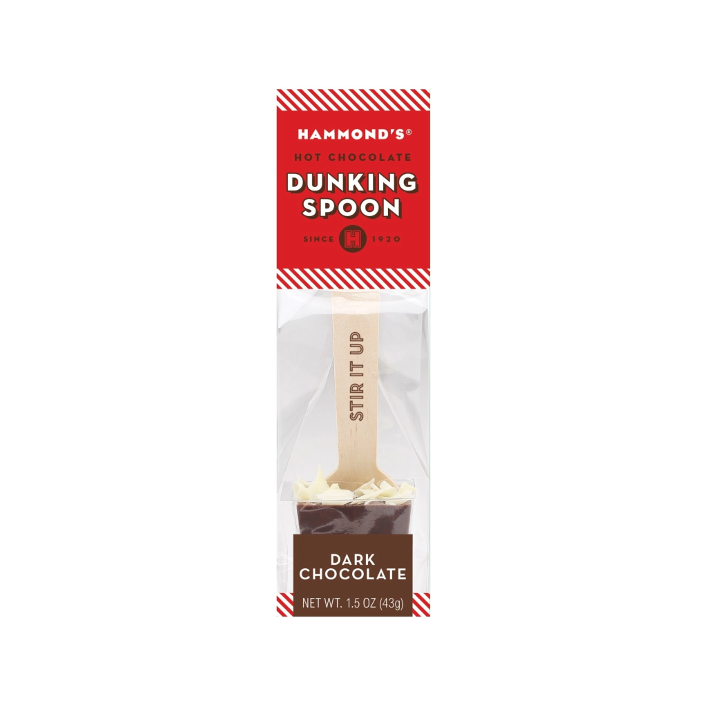 Dark Chocolate Dunking Spoon - 1.5oz Hammond's Candies Candy, Chocolate & Gum