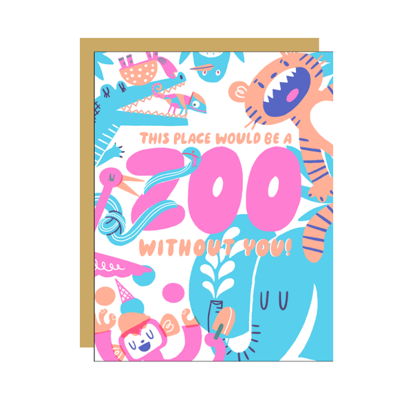 Zoo Without You Mother's Day Card Hello Lucky Cards - Holiday - Mother's Day