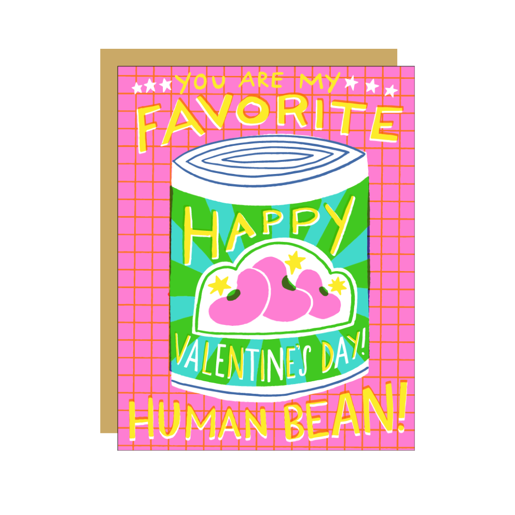 Human Bean Valentine's Day Card Hello!Lucky Cards - Holiday - Valentine's Day