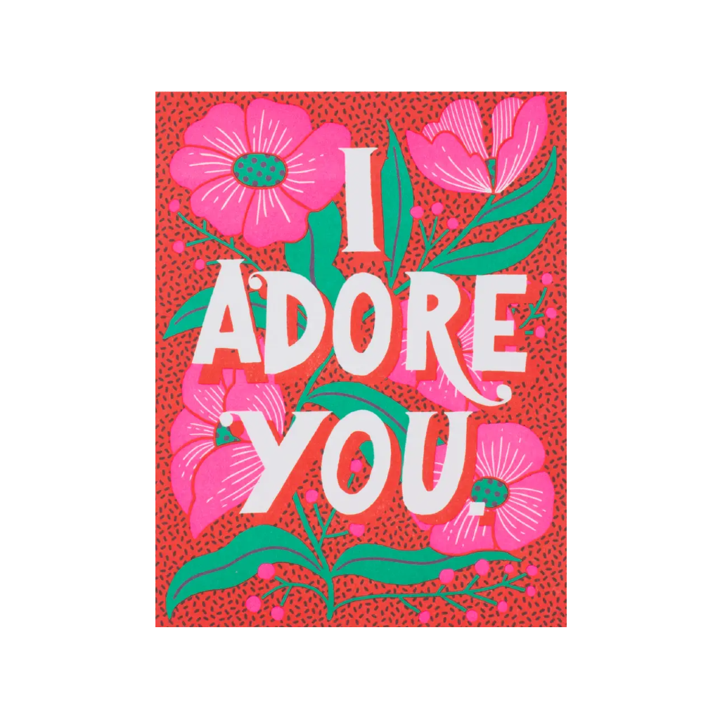 Adore You Flowers Love Card Hello Lucky Cards - Love