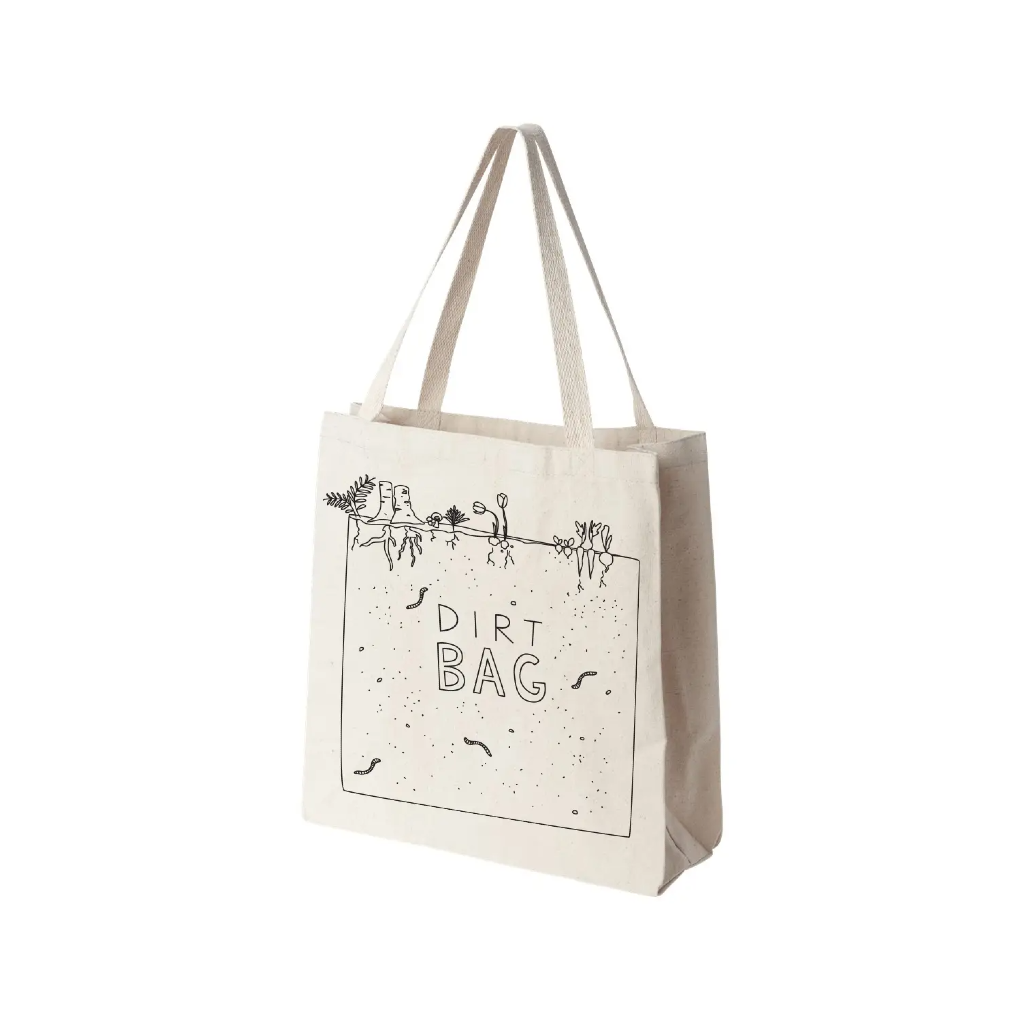 Dirt Bag Tote Humdrum Paper Apparel & Accessories - Bags - Reusable Shoppers & Tote Bags