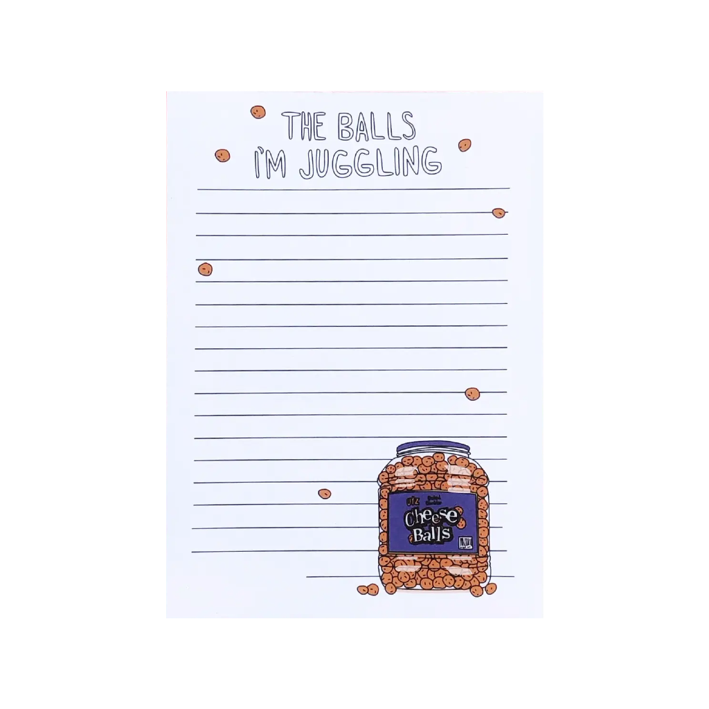All The Balls I'm Juggling Notepad Humdrum Paper Books - Blank Notebooks & Journals - Notepads