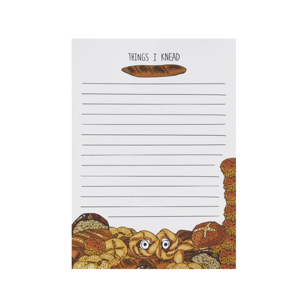 Things I Knead Notepad Humdrum Paper Books - Blank Notebooks & Journals - Notepads