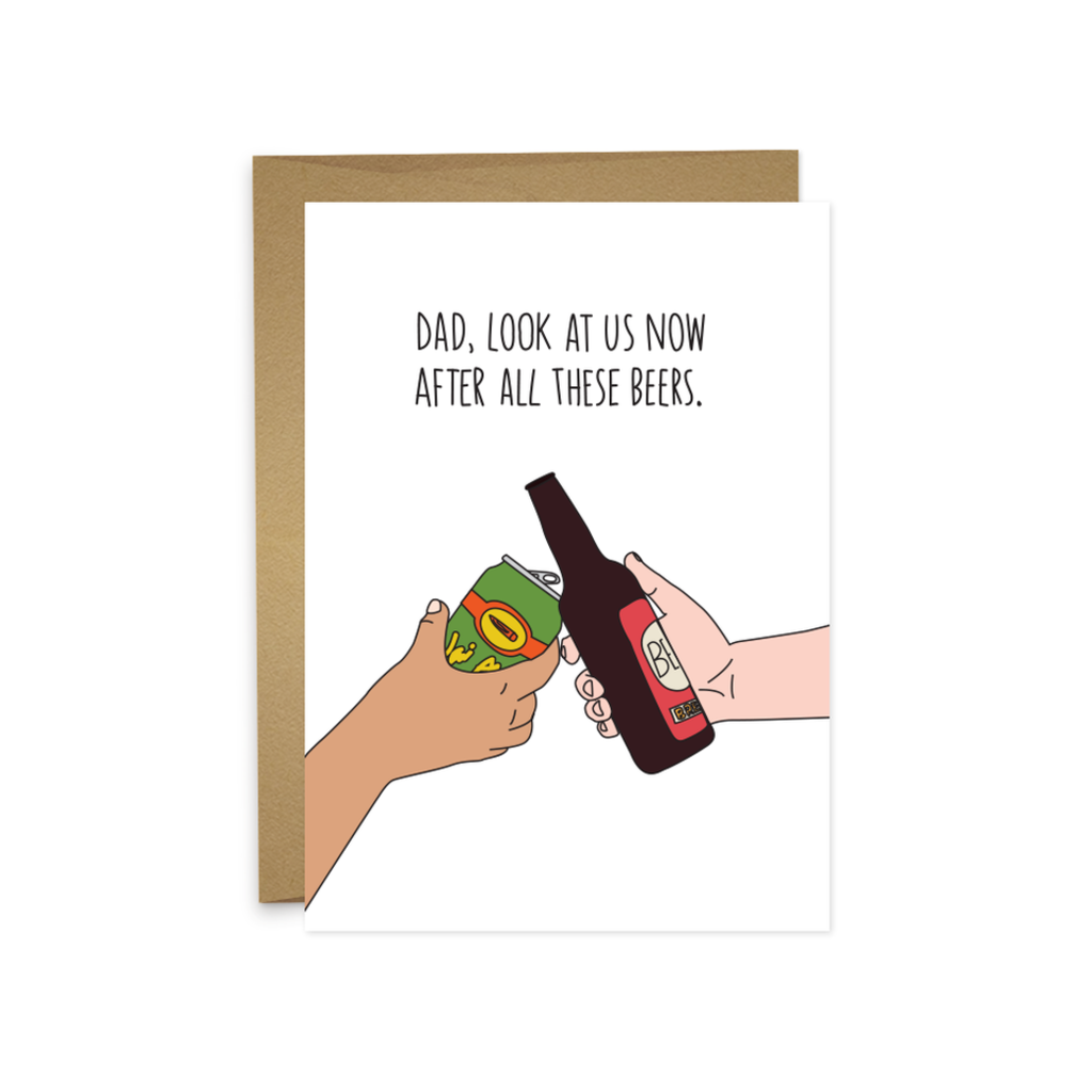 After All These Beers Dad Card Humdrum Paper Cards - Blank