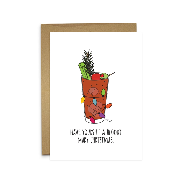 Bloody Mary Christmas Card Humdrum Paper Cards - Holiday - Christmas