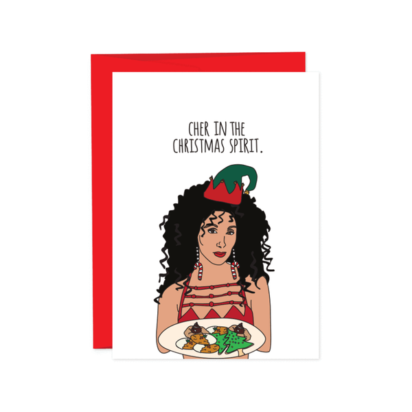 Cher In Christmas Christmas Card Humdrum Paper Cards - Holiday - Christmas