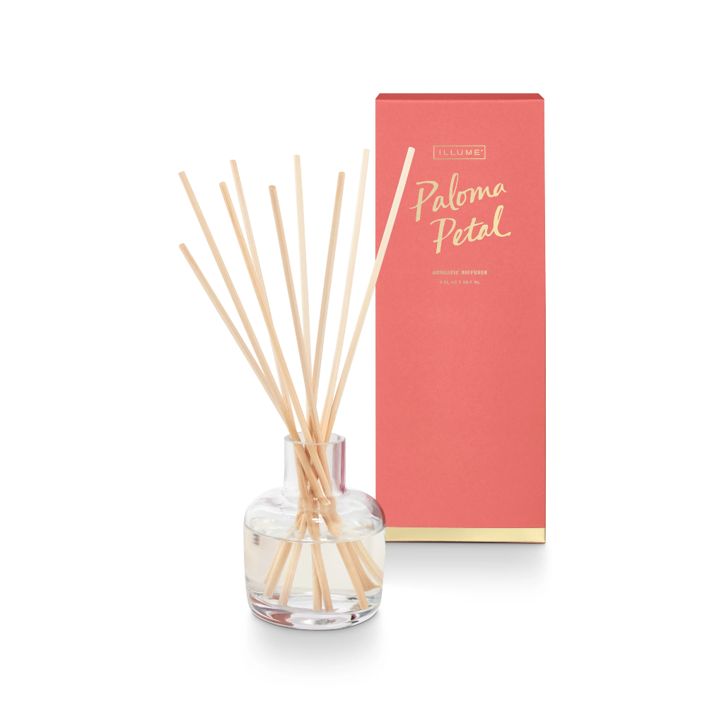 Paloma Petal Aromatic Reed Diffuser 3oz. Illume Home - Candles - Incense, Diffusers, Air Fresheners & Room Sprays