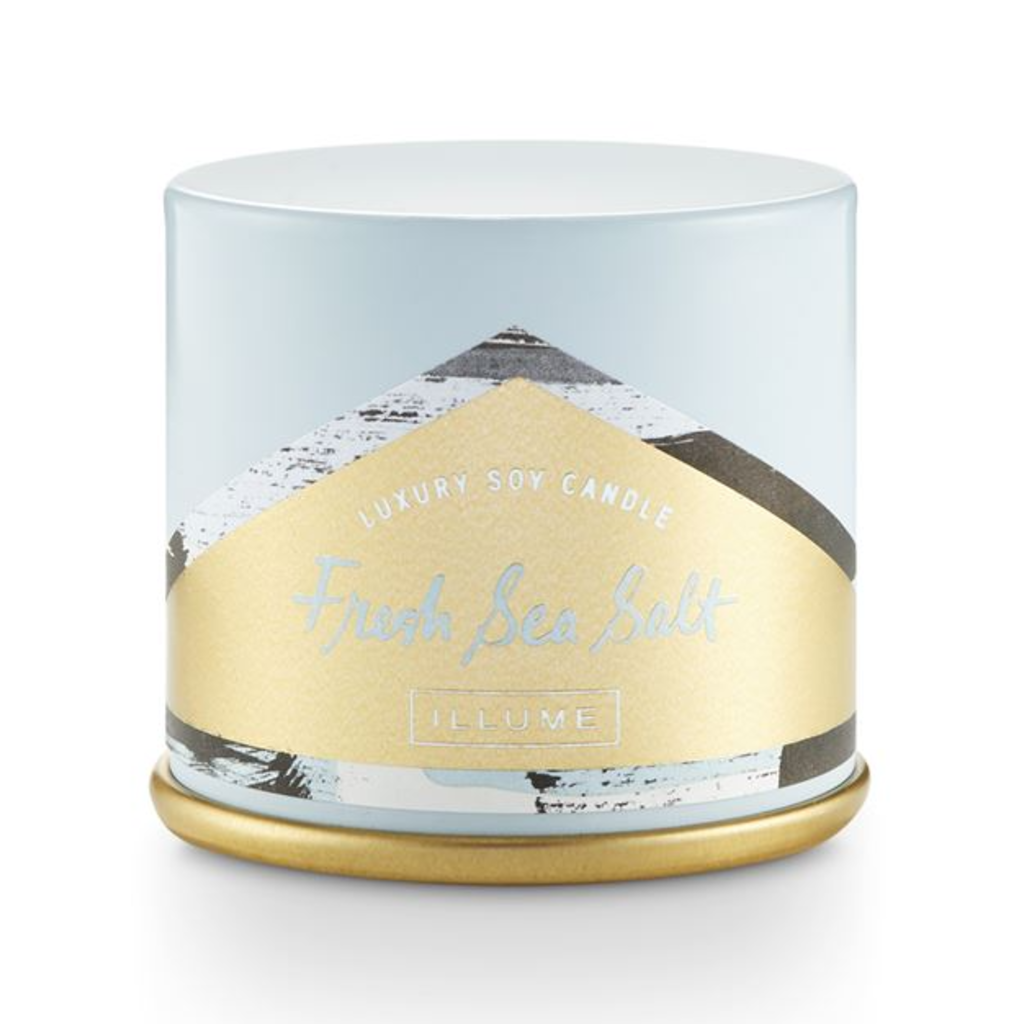 Essentials Demi Vanity Tin Candle - Fresh Sea Salt - 3 oz. Illume Home - Candles - Specialty