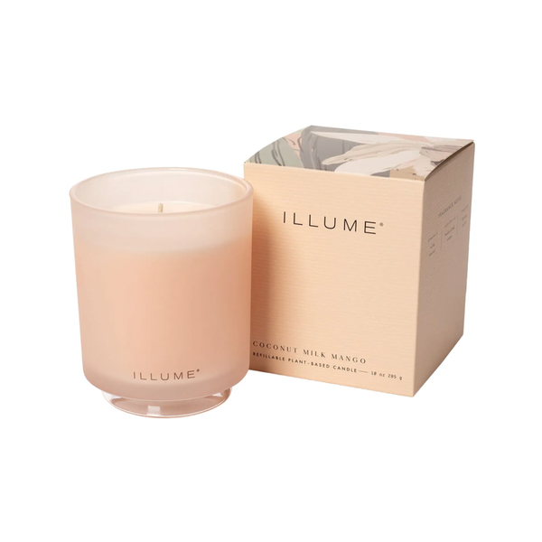 Refillable Boxed Glass Candle - Coconut Milk Mango Illume Home - Candles - Specialty