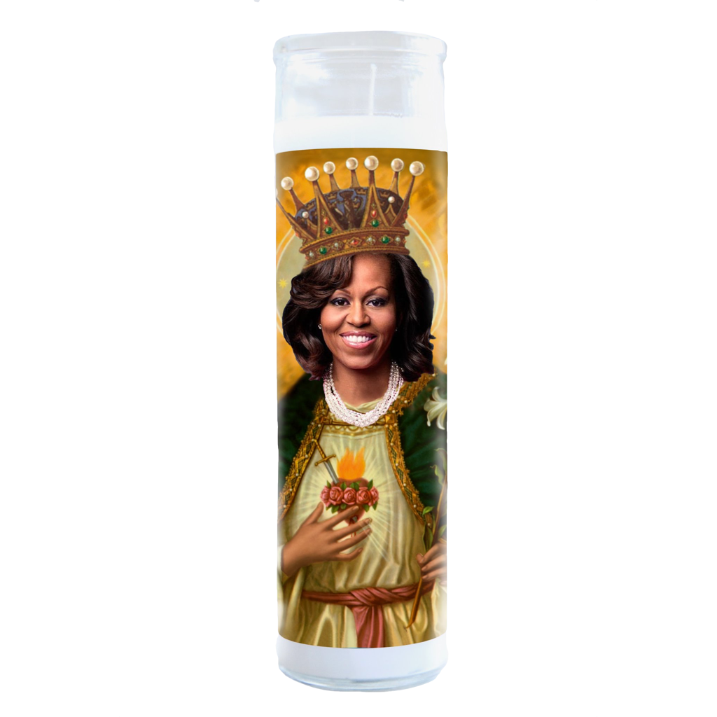 Michelle Obama Celebrity Prayer Candle Illuminidol Home - Candles - Novelty