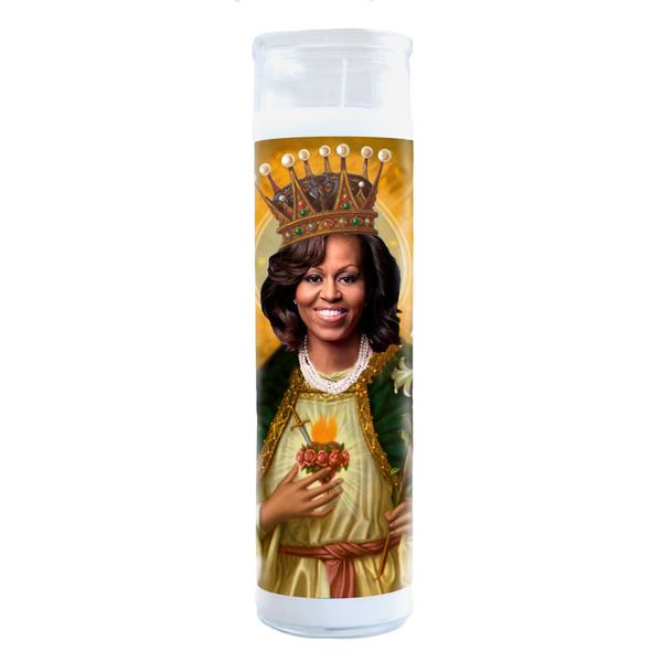 Michelle Obama Celebrity Prayer Candle Illuminidol Home - Candles - Novelty