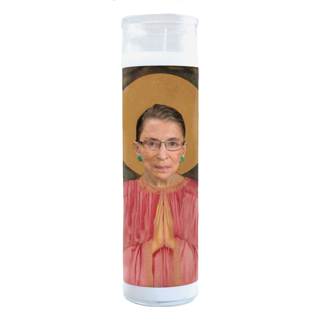 PINK ROBE ILL Ruth Bader Ginsburg Celebrity Prayer Candle Illuminidol Home - Candles - Novelty