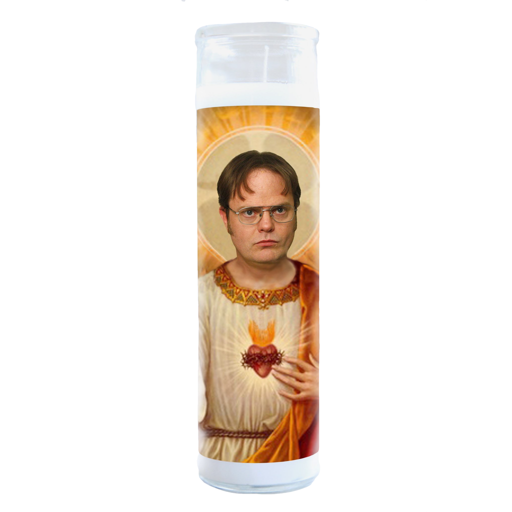 Rainn Wilson Dwight Schrute Celebrity Prayer Candle Illuminidol Home - Candles - Novelty
