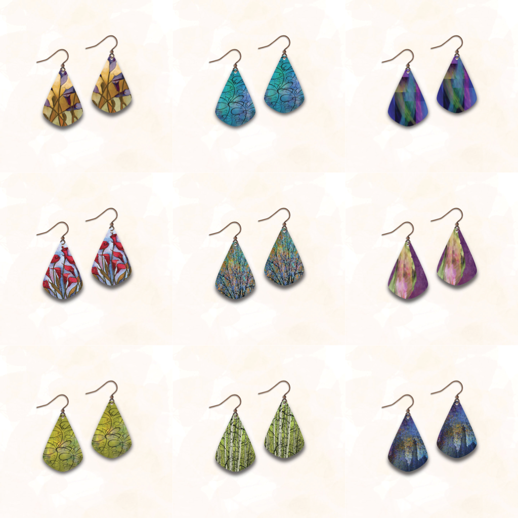 1NJE DC Designs Earrings - JE Collection Illustrated Light Jewelry - Earrings
