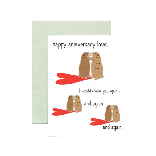 Groundhog Day Anniversary Card ILOOTPAPERIE Cards - Love - Anniversary