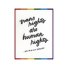 Trans Rights Blank Card Ink Meets Paper Cards - Any Occasion