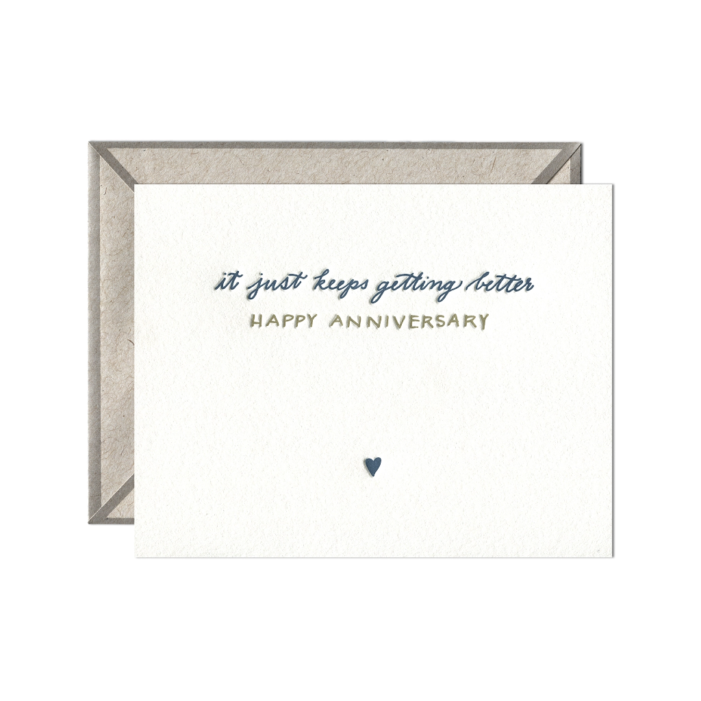 Just Keeps Getting Better Anniversary Card Ink Meets Paper Cards - Love - Anniversary