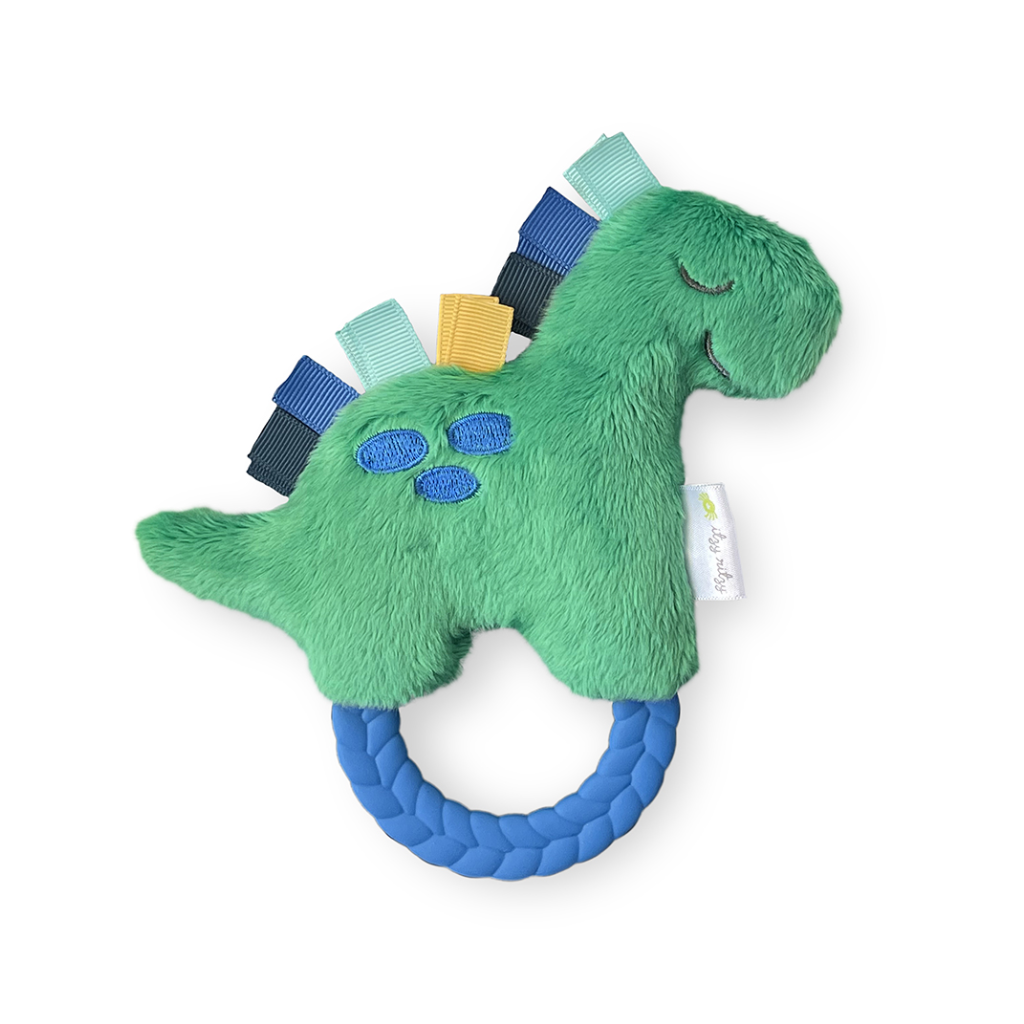 DINO Ritzy Rattle Pal Plush Rattle with Teethers Itzy Ritzy Baby & Toddler - Baby Toys & Activity Equipment - Rattles