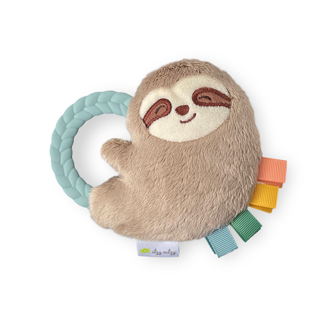SLOTH Ritzy Rattle Pal Plush Rattle with Teethers Itzy Ritzy Baby & Toddler - Baby Toys & Activity Equipment - Rattles