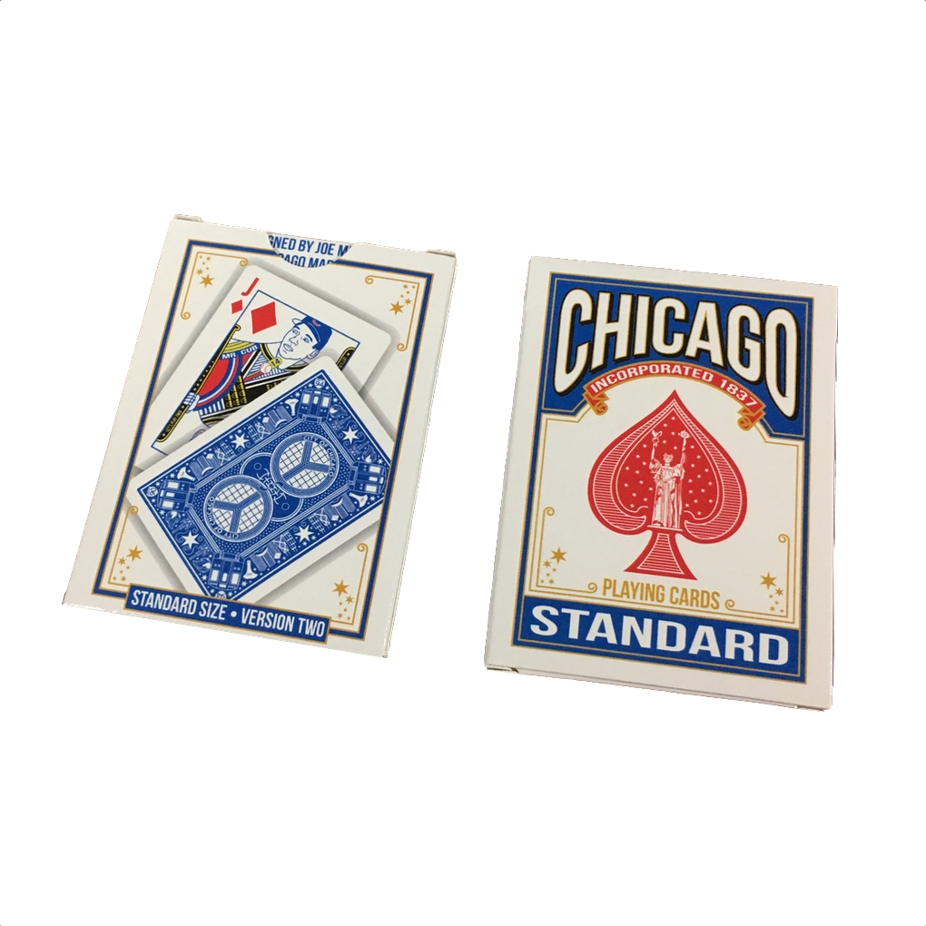 Chicago Playing Cards - Version 2 Blue Deck Joe Mills Playing Cards