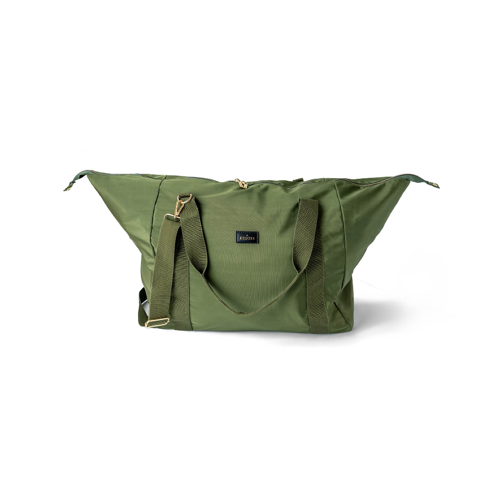 Olive Triple Threat Foldable Duffle Bag Kedzie Apparel & Accessories - Bags - Handbags & Wallets