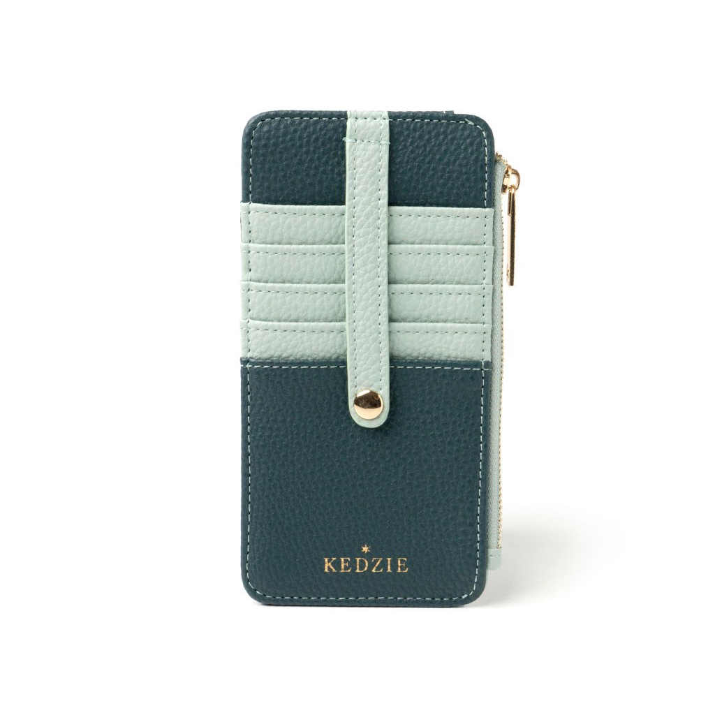 TEAL Essentials Only Zippered Wallet Kedzie Apparel & Accessories - Bags - Handbags & Wallets