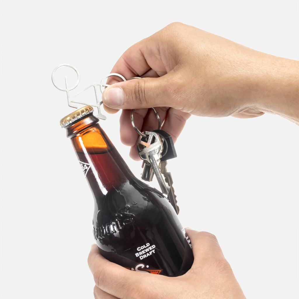 Bike Key Ring and Bottle Opener Kikkerland Apparel & Accessories - Keychains