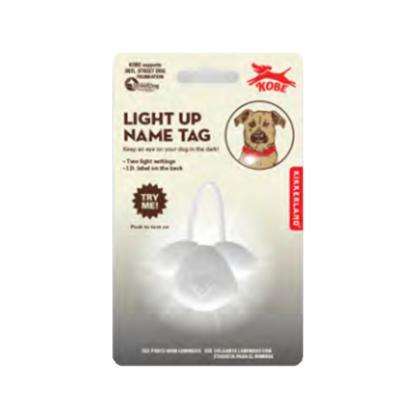 Light Up Name Tag Kikkerland Home - Pet