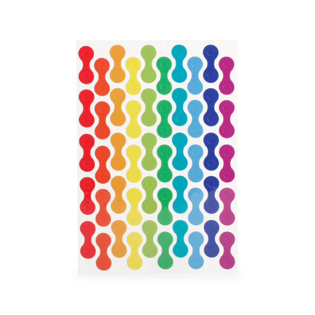 Chain Rainbow Reflective Bike Stickers Kikkerland Home - Sporting Goods - Bicycle Accessories