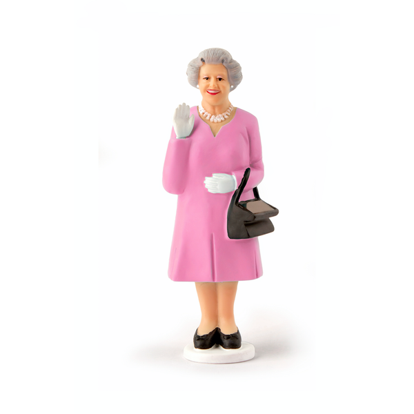 PINK Solar Queen Solar-Powered Waving Queen Elizabeth Kikkerland Toys & Games - Action & Toy Figures