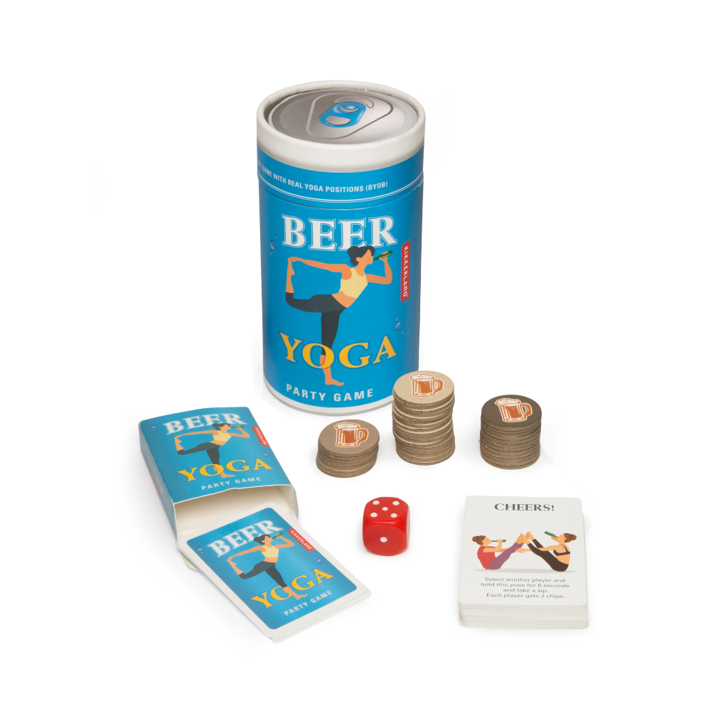 Beer Yoga Game Kikkerland Toys & Games - Puzzles & Games - Games