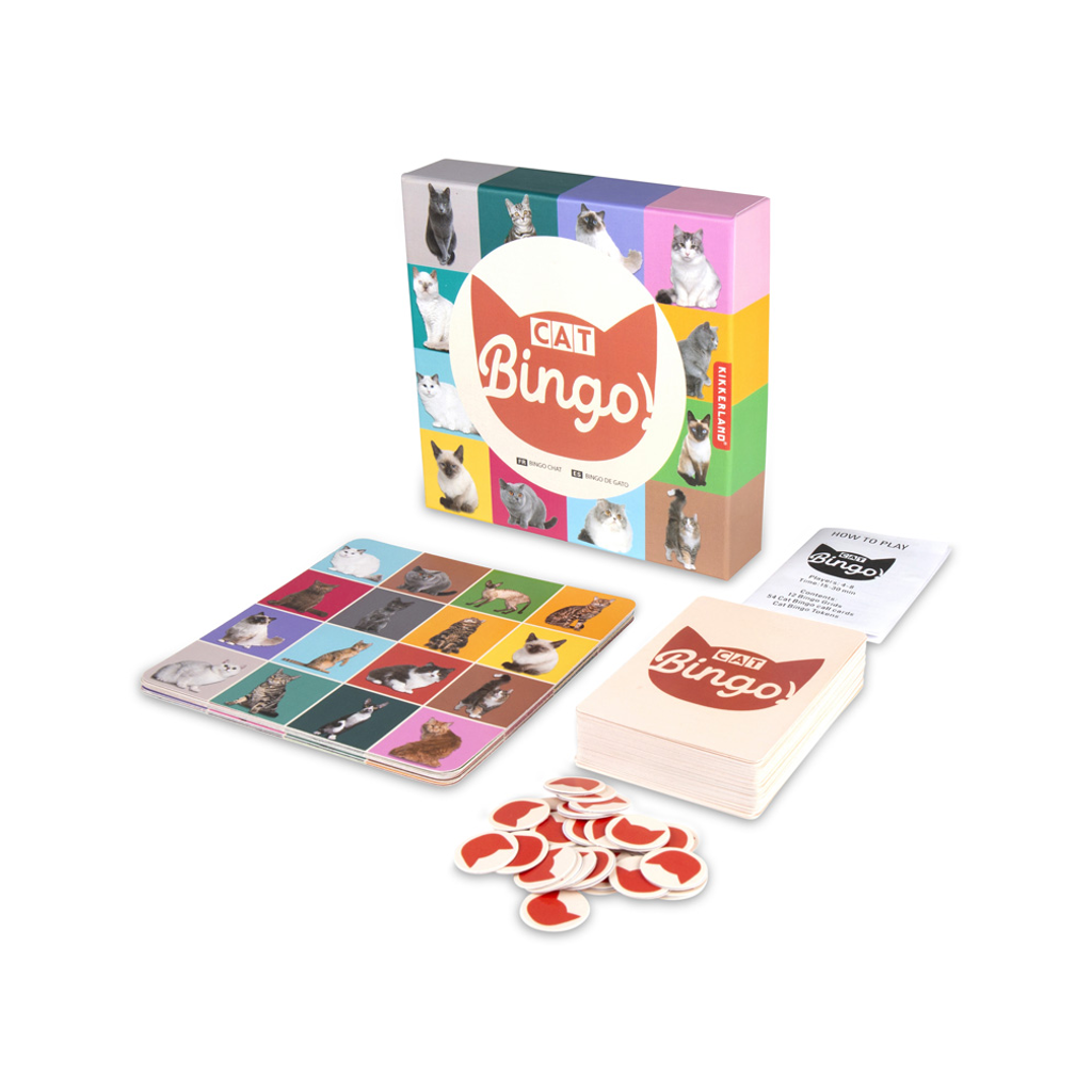 Cat Bingo Kikkerland Toys & Games - Puzzles & Games - Games