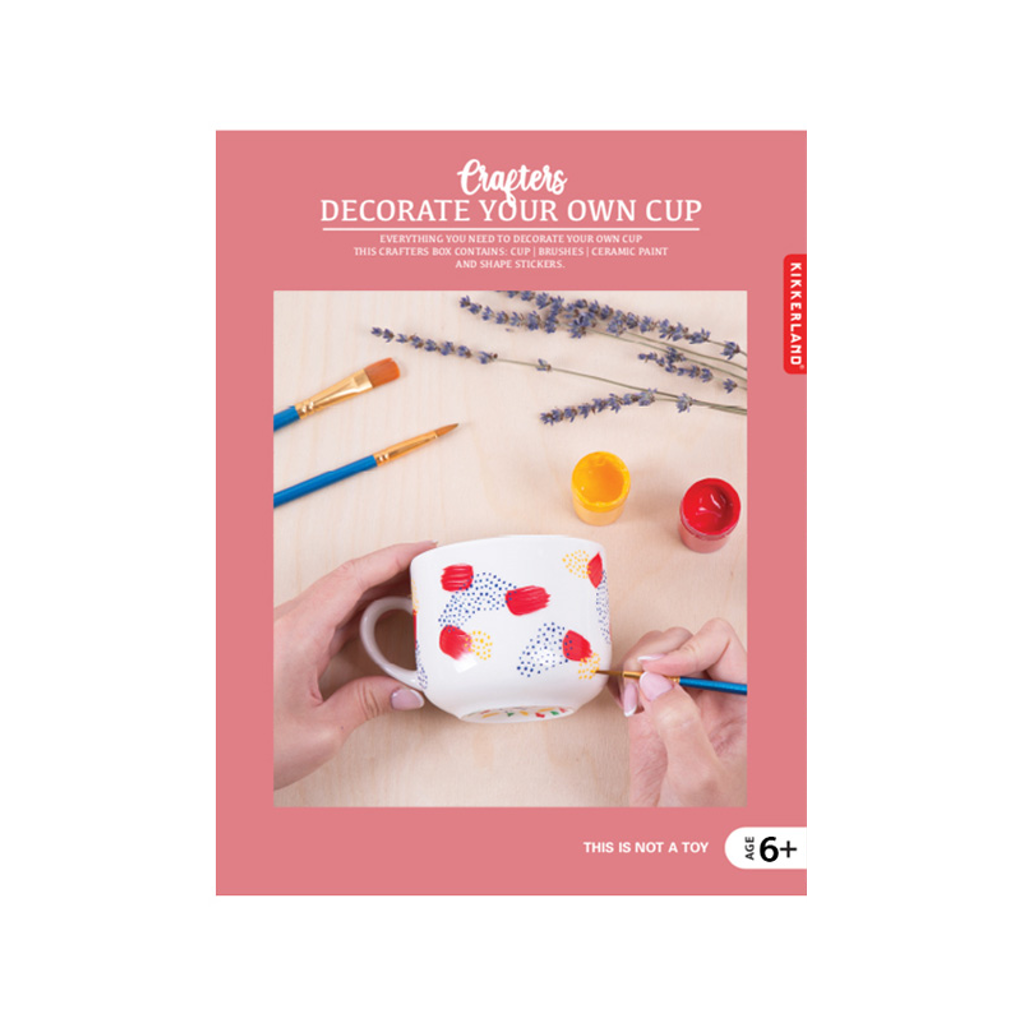 KIK DECORATE YOUR OWN CUP KIT Kikkerland Unclassified