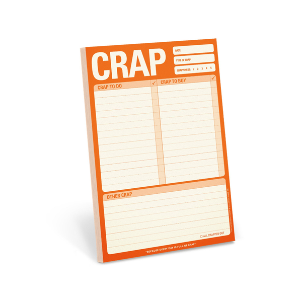 Crap To Do Notepad Knock Knock Books - Blank Notebooks & Journals - Notepads