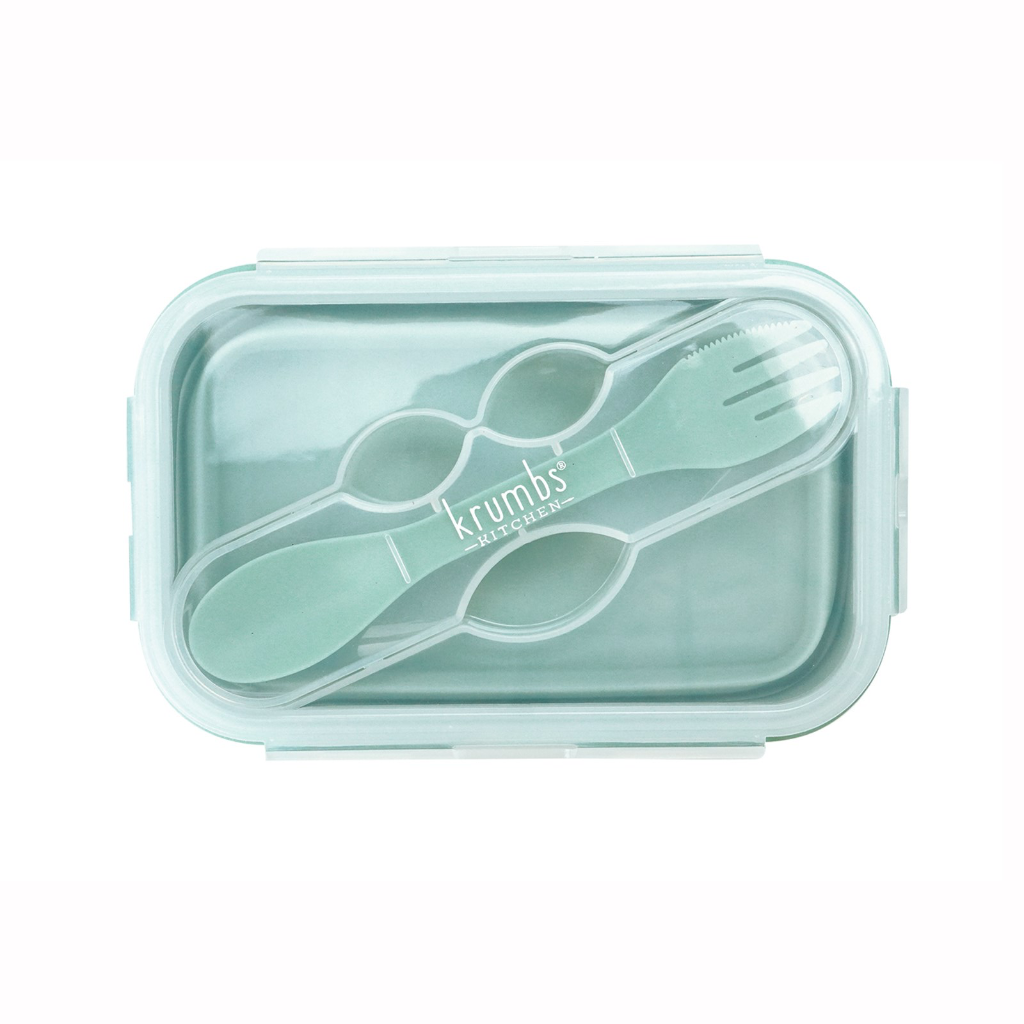 Krumbs Kitchen Collapsible Silicone Reusable Lunch Container