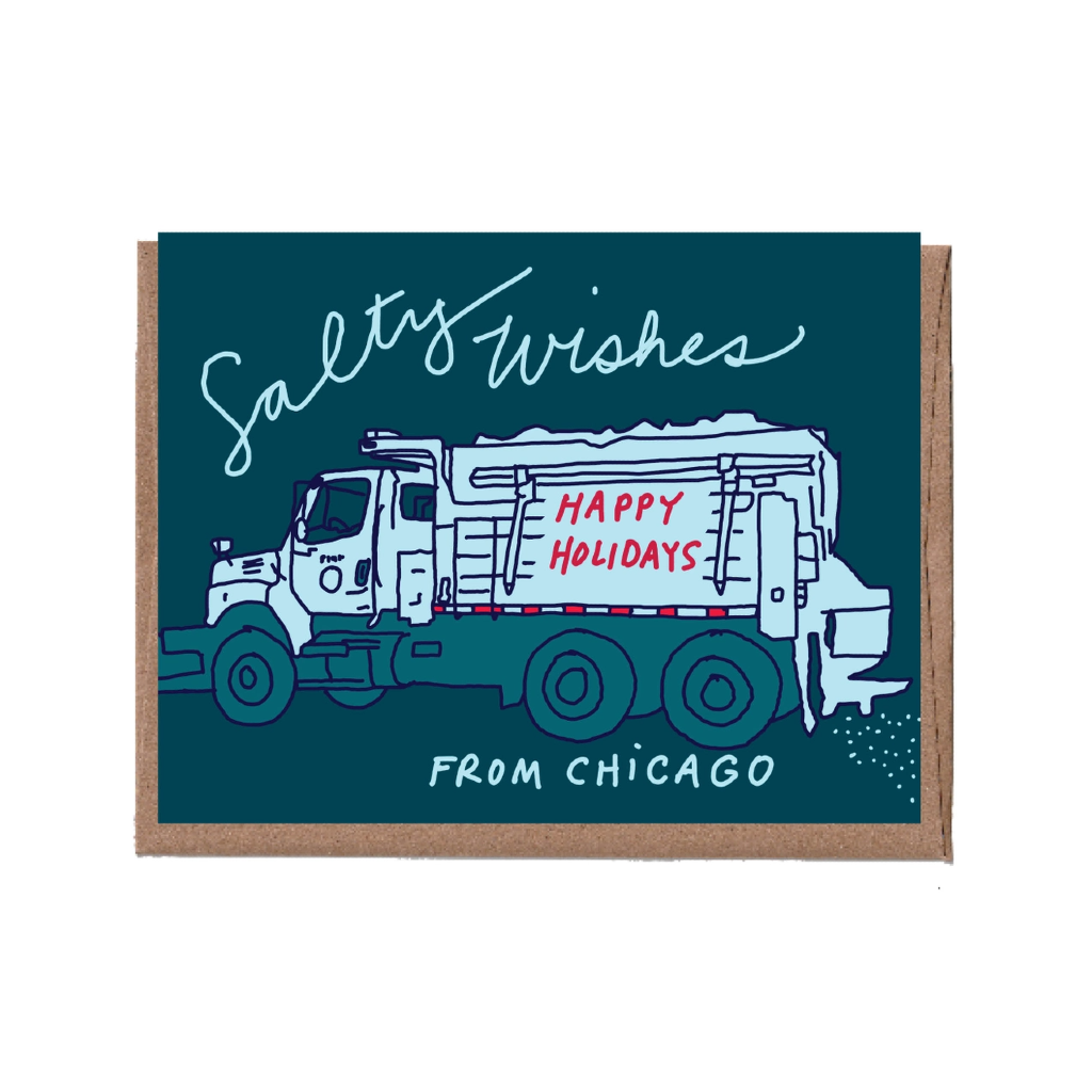 Salt Truck Holiday Card - Boxed Set Of 8 La Familia Green Card - Boxed Cards - Holiday
