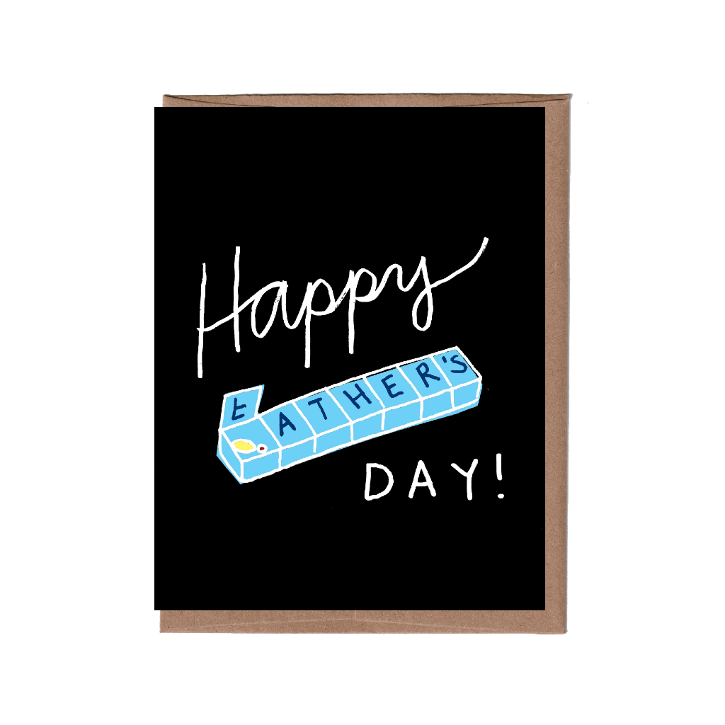 Pill Container Father's Day Card La Familia Green Cards - Holiday - Father's Day