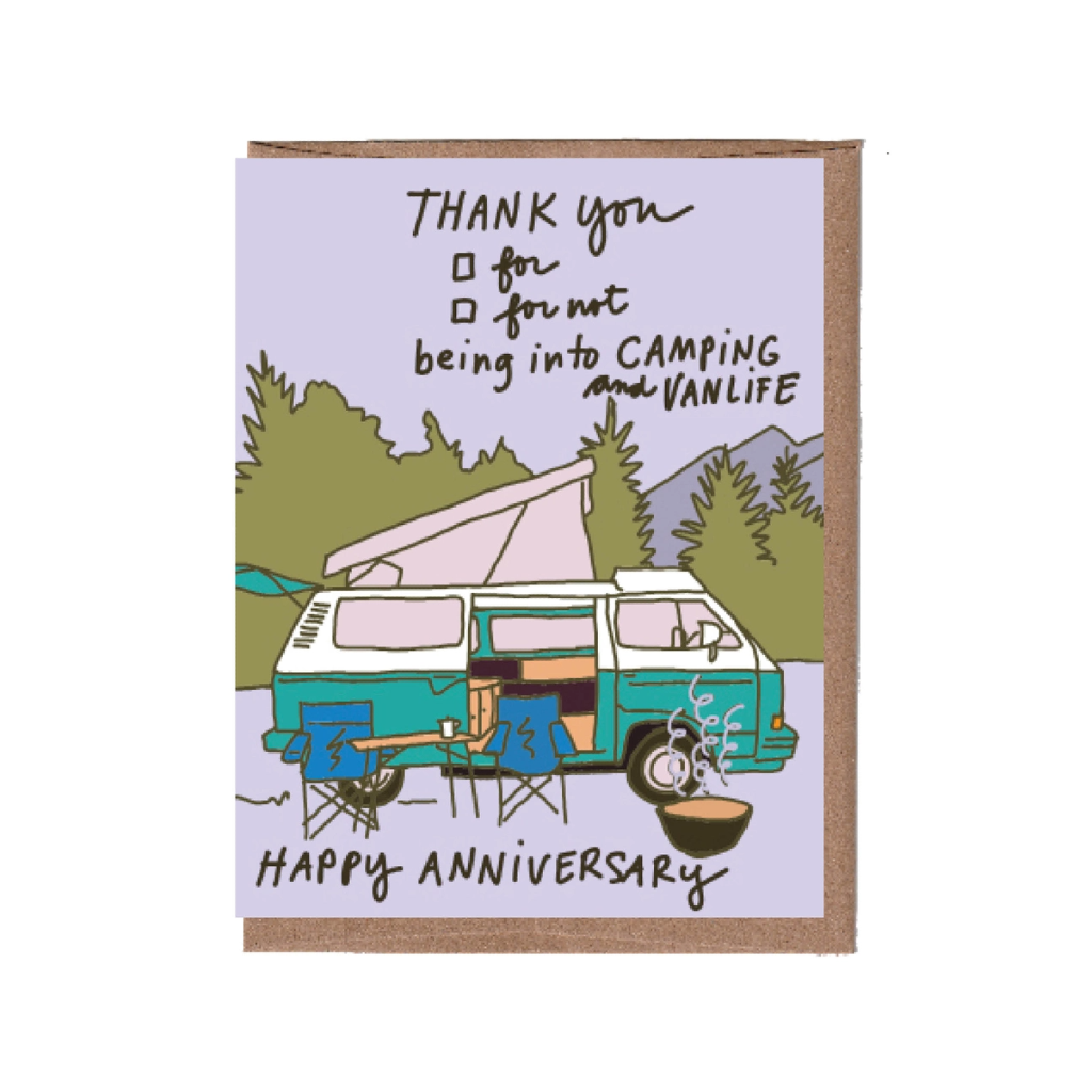 Van Life Anniversary Card La Familia Green Cards - Love - Anniversary