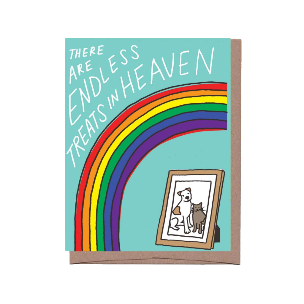Treats In Heaven Pet Sympathy Card La Familia Green Cards - Sympathy - Pet