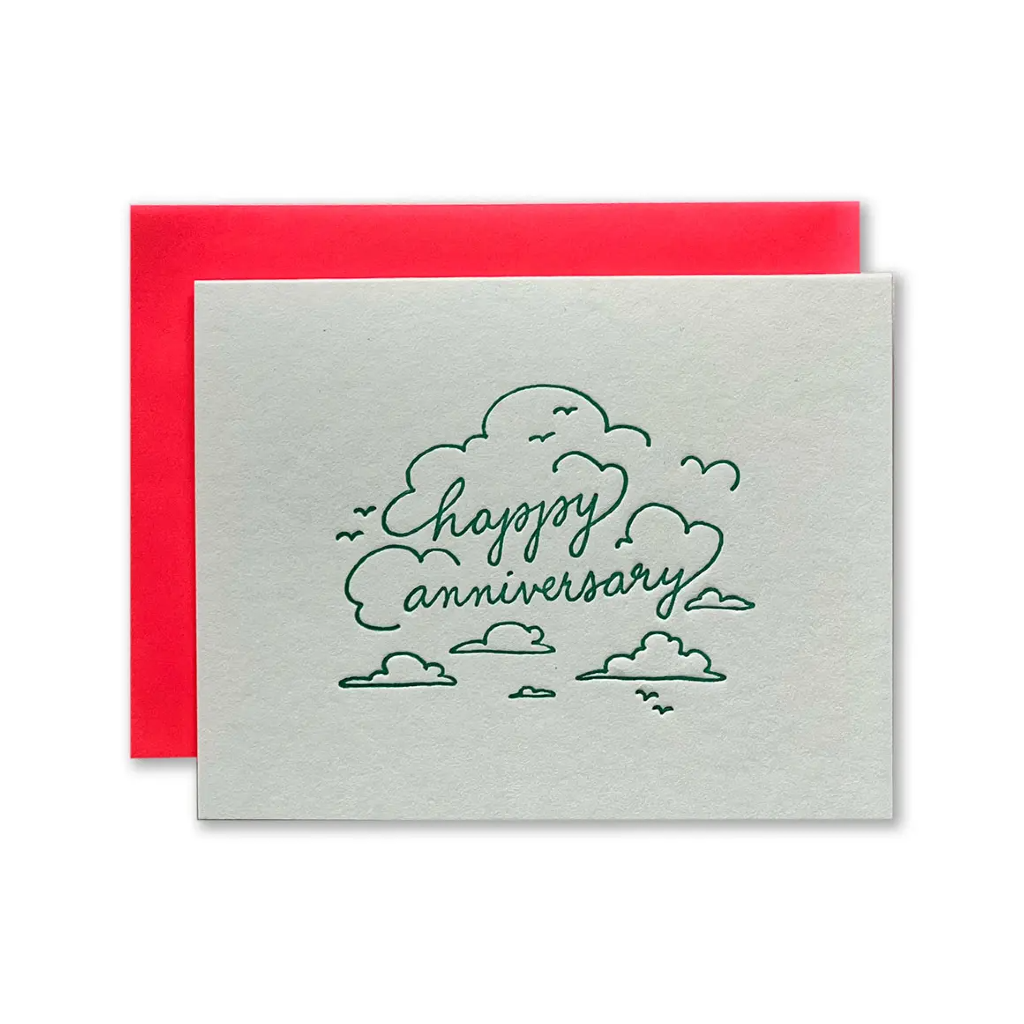 Skyline Anniversary Card Ladyfingers Letterpress Cards - Love - Anniversary
