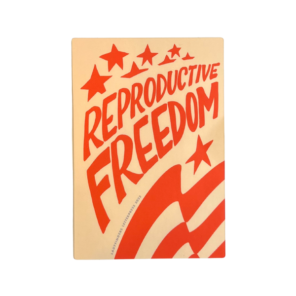Reproductive Freedom Sticker Ladyfingers Letterpress Impulse - Decorative Stickers