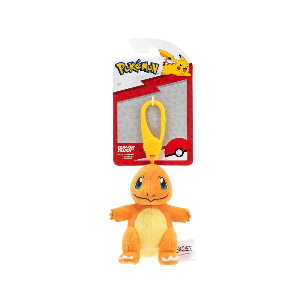 Charmander Pokemon Clip-On Plush License 2 Play Toys Toys & Games - Stuffed Animals & Plush Toys
