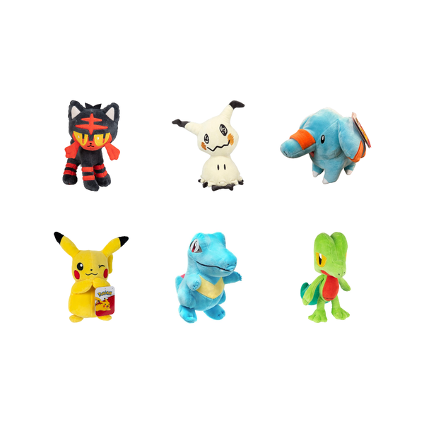 Nintendo and Pokémon Plush Collection Pokemon Wave 11 Random 8-Inch Plush Case of 6