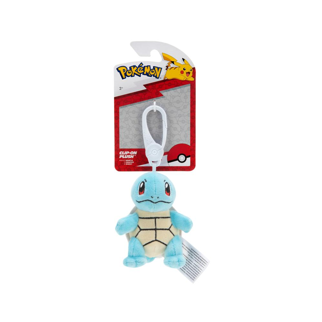 Squirtle Pokemon Clip-On Plush License 2 Play Toys Toys & Games - Stuffed Animals & Plush Toys