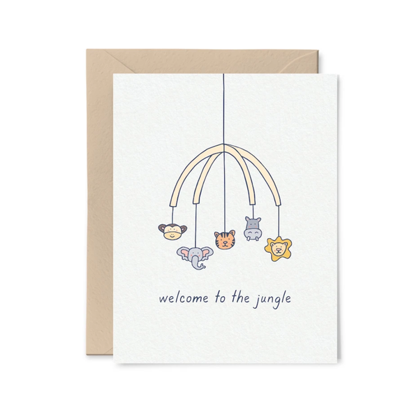 Welcome To The Jungle Baby Card Little Goat Paper Co. Cards - Baby
